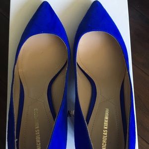 Nicholas Kirkwood electric blue heels size 37